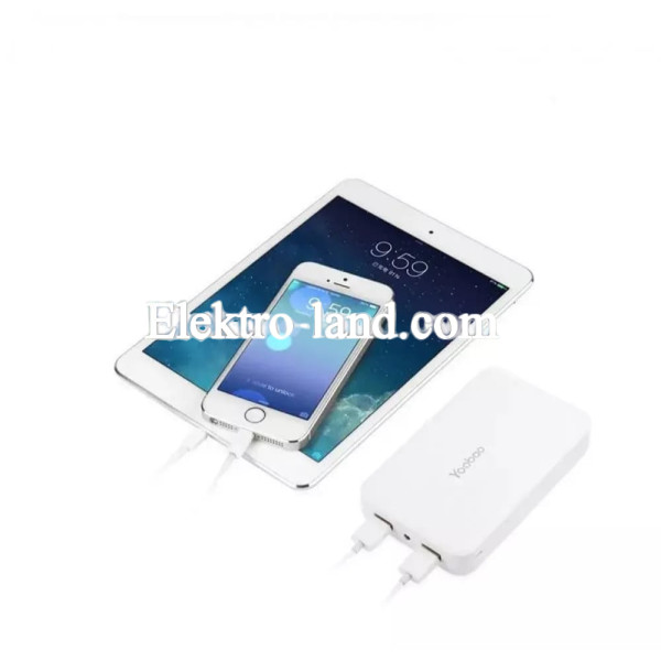 Повербанк Power Bank 10000 mAh - Yoobao-M5 white белый