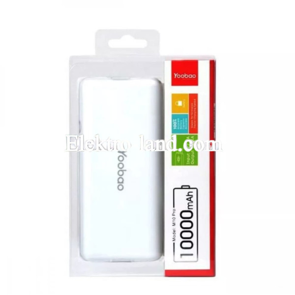 Повербанк Power Bank 10000 mAh - Yoobao-M7 white белый