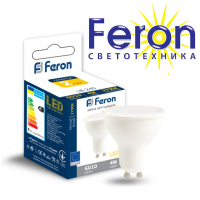 Светодиодная лампа feron gu10 4w 300lm 2700k 