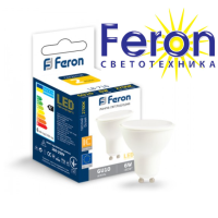 Светодиодная лампа feron gu10 6w 480lm 2700k LB-716