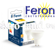 Светодиодная лампа feron gu10 6w 480lm 2700k LB-716