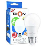 Светодиодная лампа  Biom BT-511 теплый свет A60 12W E27 3000К 