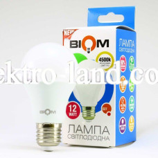 Светодиодная лампа  Biom BT-512  нейтральный свет A60 12W E27 4500К 