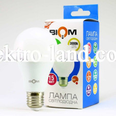 Светодиодная лампа  Biom BT-515 теплый свет A65 15W E27 3000К 