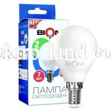 Светодиодная лампа Biom BT-566 G45 7W E14 4500 К нейтральный свет