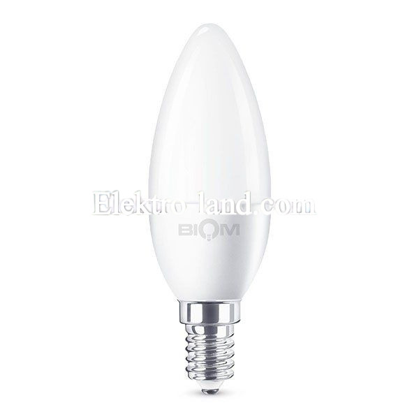 Светодиодная лампа Biom BT-589 C37 9W E14 4500К нейтральный свет