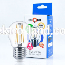 Светодиодная лампа Biom filament  теплый свет FL-301 G45 4W E27 3000K