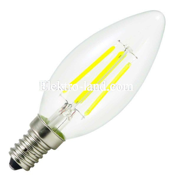 Светодиодная лампа Biom filament FL-306 нейтральный свет C37 4W E14 4500K  