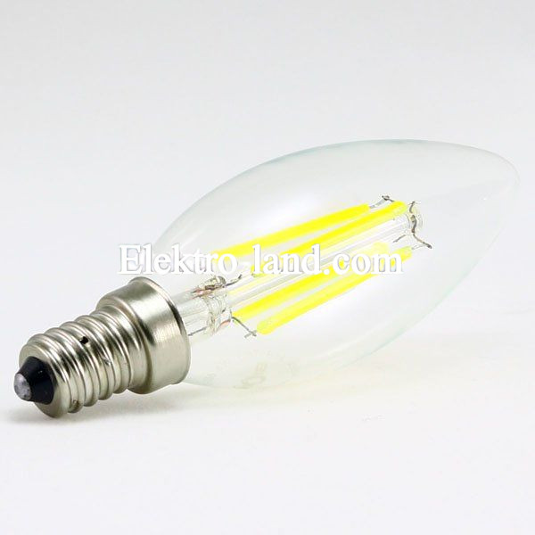 Светодиодная лампа Biom filament FL-306 нейтральный свет C37 4W E14 4500K  