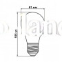 Светодиодная лампа Biom filament  нейтральный свет FL-312 А60 8W E27 4500K