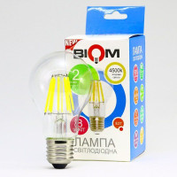 Светодиодная лампа Biom filament  нейтральный свет FL-312 А60 8W E27 4500K