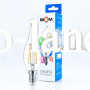 Светодиодная лампа свеча на ветру Biom filament  теплый свет  FL-315 C35 LT 4W E14 3000K  