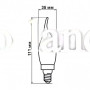 Светодиодная лампа Biom свеча на ветру filament  теплый свет FL-415 C35 LT 4W E14 2530K Amber 