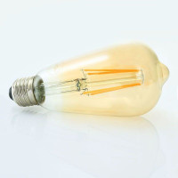 Светодиодная лампа Biom filament  теплый свет FL-418 ST-64 8W E27 2350K Amber