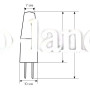 Светодиодная лампа Biom G4 3.5W теплый свет 1507 3000K AC/DC220
