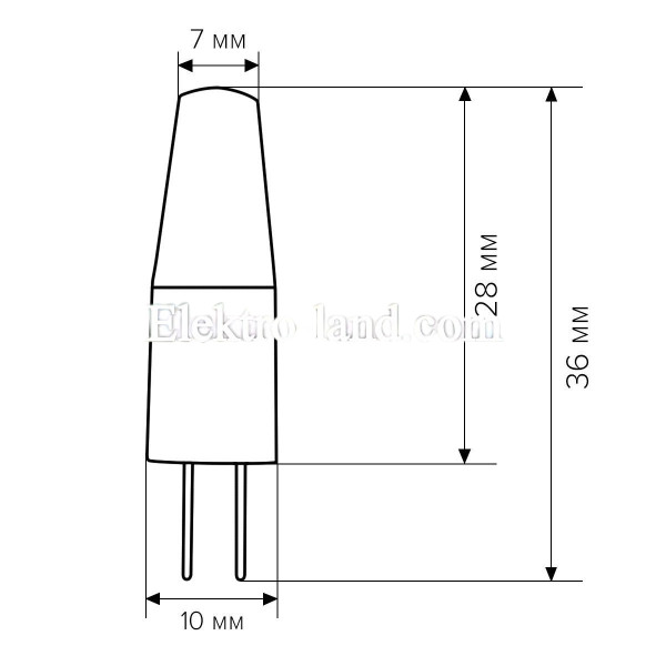 Светодиодная лампа Biom G4 3.5W нейтральный свет 1507 4500K AC/DC12