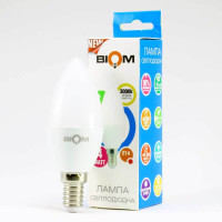 Светодиодная лампа Biom BT-569 C37 6W E14 3000 К  теплый свет
