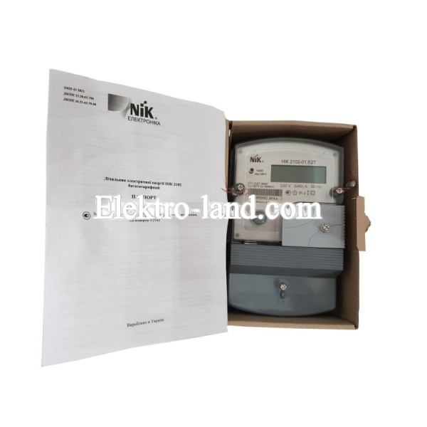 Электросчетчик HIK 2102-01.Е2T (5-60)А однофазный многотарифный